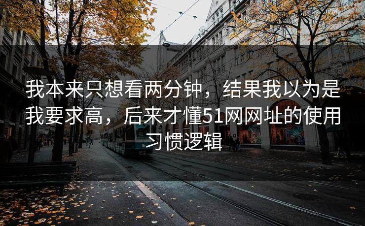 我本来只想看两分钟，结果我以为是我要求高，后来才懂51网网址的使用习惯逻辑