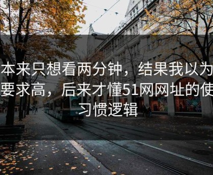 我本来只想看两分钟，结果我以为是我要求高，后来才懂51网网址的使用习惯逻辑