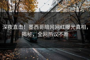 深夜直击！墨西哥暗网网红曝光真相，揭秘，全网热议不断