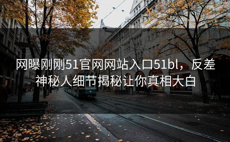 网曝刚刚51官网网站入口51bl，反差神秘人细节揭秘让你真相大白